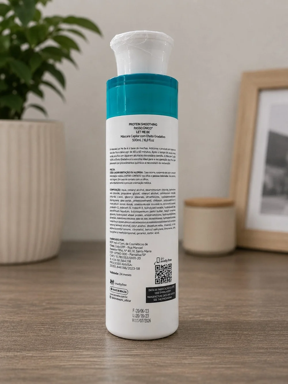 Protein Smoothing Hair Mask - Teal & White